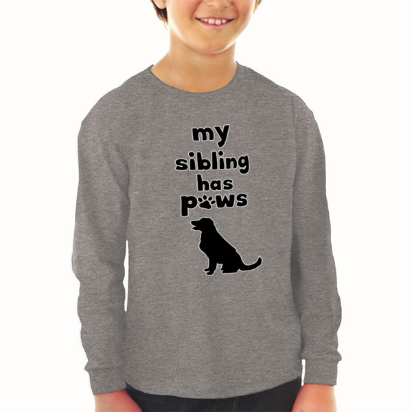 Baby Clothes My Sibling Has Paws Dog Lover Pet Boy & Girl Clothes Cotton - Cute Rascals