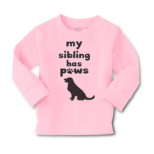 Baby Clothes My Sibling Has Paws Dog Lover Pet Boy & Girl Clothes Cotton - Cute Rascals