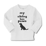 Baby Clothes My Sibling Has Paws Dog Lover Pet Boy & Girl Clothes Cotton - Cute Rascals