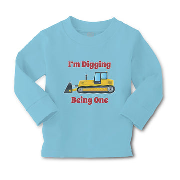 Baby Clothes I'M Digging Being 1 Trucks Boy & Girl Clothes Cotton