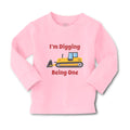 Baby Clothes I'M Digging Being 1 Trucks Boy & Girl Clothes Cotton