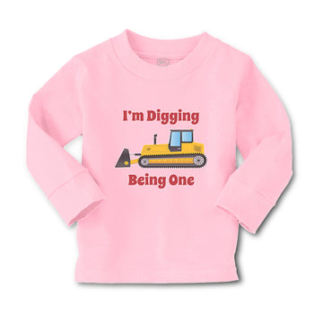 Baby Clothes I'M Digging Being 1 Trucks Boy & Girl Clothes Cotton