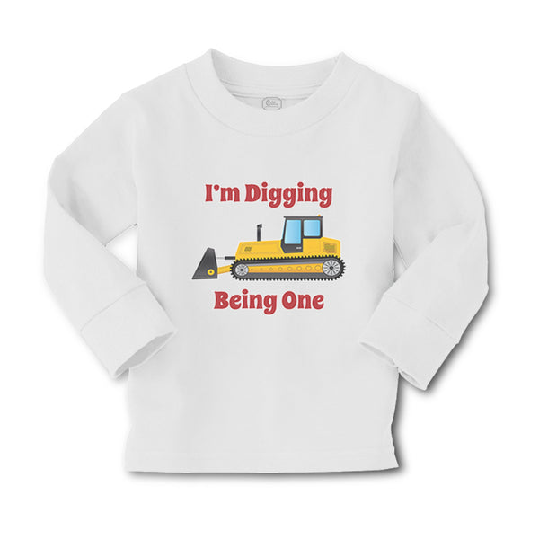 Baby Clothes I'M Digging Being 1 Trucks Boy & Girl Clothes Cotton - Cute Rascals