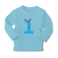 Baby Clothes Numeric 1 Shows Birthday Sign with Funny Face Boy & Girl Clothes - Cute Rascals