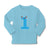 Baby Clothes Numeric 1 Shows Birthday Sign with Funny Face Boy & Girl Clothes - Cute Rascals