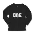 Baby Clothes 1 Numberic Name in Silhouette Boy & Girl Clothes Cotton
