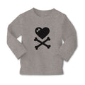Baby Clothes Crossbone Hearth with Bow Boy & Girl Clothes Cotton