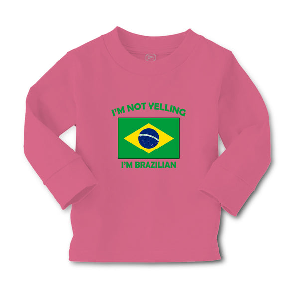 Baby Clothes I'M Not Yelling I Am Brazilian Brazil Countries Boy & Girl Clothes - Cute Rascals