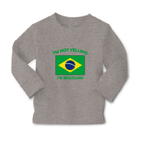 Baby Clothes I'M Not Yelling I Am Brazilian Brazil Countries Boy & Girl Clothes - Cute Rascals