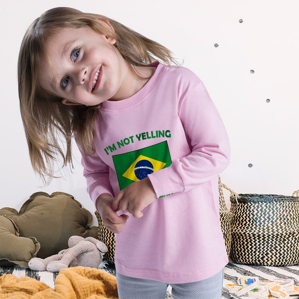 Baby Clothes I'M Not Yelling I Am Brazilian Brazil Countries Boy & Girl Clothes - Cute Rascals