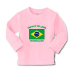 Baby Clothes I'M Not Yelling I Am Brazilian Brazil Countries Boy & Girl Clothes - Cute Rascals