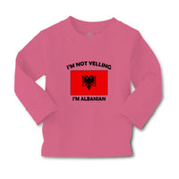 Baby Clothes I'M Not Yelling I Am Albanian Albania Countries Boy & Girl Clothes - Cute Rascals