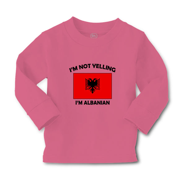 Baby Clothes I'M Not Yelling I Am Albanian Albania Countries Boy & Girl Clothes - Cute Rascals