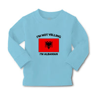 Baby Clothes I'M Not Yelling I Am Albanian Albania Countries Boy & Girl Clothes - Cute Rascals