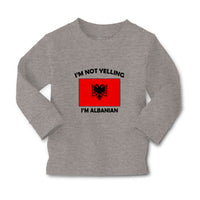 Baby Clothes I'M Not Yelling I Am Albanian Albania Countries Boy & Girl Clothes - Cute Rascals
