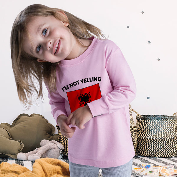 Baby Clothes I'M Not Yelling I Am Albanian Albania Countries Boy & Girl Clothes - Cute Rascals