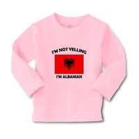 Baby Clothes I'M Not Yelling I Am Albanian Albania Countries Boy & Girl Clothes - Cute Rascals