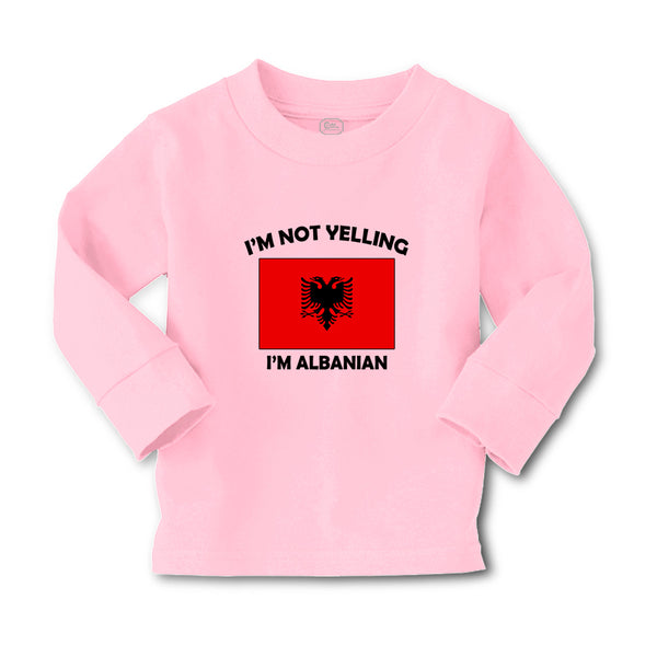 Baby Clothes I'M Not Yelling I Am Albanian Albania Countries Boy & Girl Clothes - Cute Rascals
