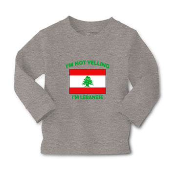 Baby Clothes I'M Not Yelling I Am Lebanese Lebanon Countries Boy & Girl Clothes