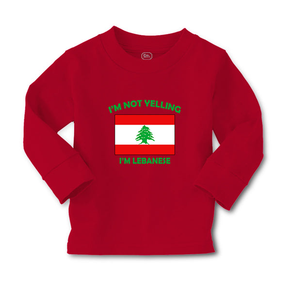 Baby Clothes I'M Not Yelling I Am Lebanese Lebanon Countries Boy & Girl Clothes - Cute Rascals