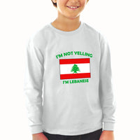 Baby Clothes I'M Not Yelling I Am Lebanese Lebanon Countries Boy & Girl Clothes - Cute Rascals