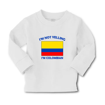 Baby Clothes I'M Not Yelling I Am Colombians Colombia Countries Cotton