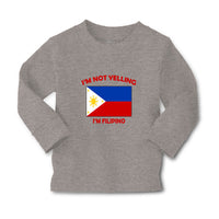 Baby Clothes I'M Not Yelling I Am Filipino Countries Boy & Girl Clothes Cotton - Cute Rascals
