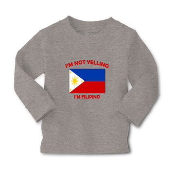 Baby Clothes I'M Not Yelling I Am Filipino Countries Boy & Girl Clothes Cotton