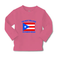 Baby Clothes I'M Not Yelling I Am Puerto Rican Countries Boy & Girl Clothes - Cute Rascals