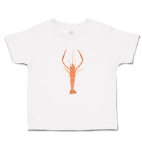Toddler Clothes Large Marine Lobster with Stalked Eyes Sealife Toddler Shirt
