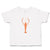 Toddler Clothes Large Marine Lobster with Stalked Eyes Sealife Toddler Shirt
