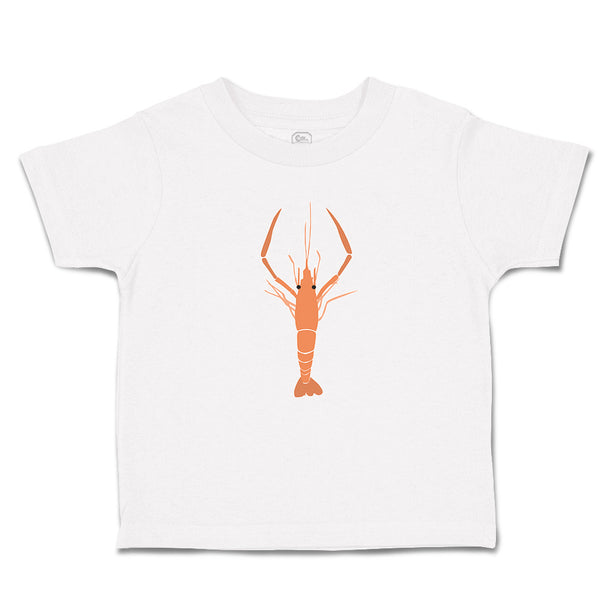 Toddler Clothes Large Marine Lobster with Stalked Eyes Sealife Toddler Shirt