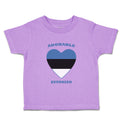 Toddler Clothes Adorable Estonian Heart Countries Toddler Shirt Cotton