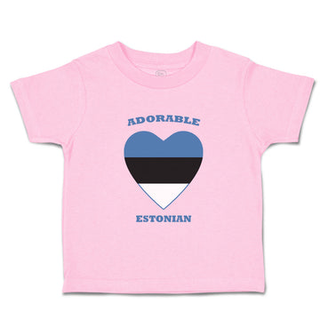 Toddler Clothes Adorable Estonian Heart Countries Toddler Shirt Cotton