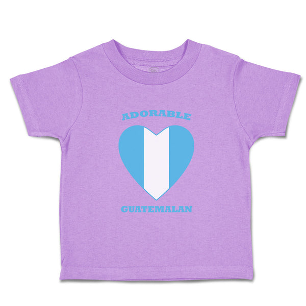 Toddler Clothes Adorable Guatemalan Heart Countries Toddler Shirt Cotton