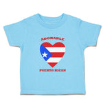 Toddler Clothes Adorable Puerto Rican Heart Countries Toddler Shirt Cotton