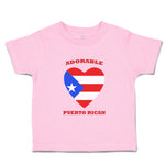 Toddler Clothes Adorable Puerto Rican Heart Countries Toddler Shirt Cotton