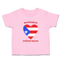 Toddler Clothes Adorable Puerto Rican Heart Countries Toddler Shirt Cotton