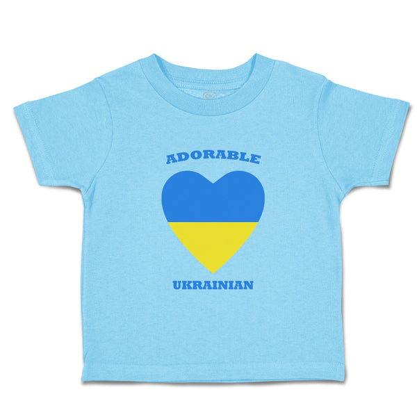 Toddler Clothes Adorable Ukrainian Heart Countries Toddler Shirt Cotton