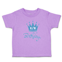 Toddler Clothes Crown 1 2 Birthday Celebration on Occasion Toddler Shirt Cotton