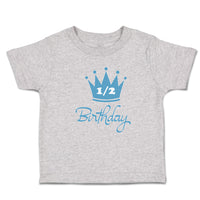Toddler Clothes Crown 1 2 Birthday Celebration on Occasion Toddler Shirt Cotton