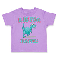 Toddler Clothes Dinosaur T-Rex R Is for Rawr! Dino Toddler Shirt Cotton