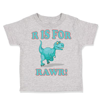 Toddler Clothes Dinosaur T-Rex R Is for Rawr! Dino Toddler Shirt Cotton