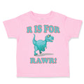 Toddler Clothes Dinosaur T-Rex R Is for Rawr! Dino Toddler Shirt Cotton