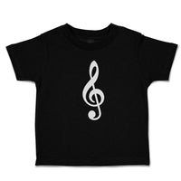 Toddler Clothes Musical Clef and Treble Note Symbol Toddler Shirt Cotton