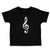 Toddler Clothes Musical Clef and Treble Note Symbol Toddler Shirt Cotton