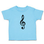 Toddler Clothes Musical Clef and Treble Note Symbol Toddler Shirt Cotton