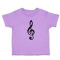 Toddler Clothes Musical Clef and Treble Note Symbol Toddler Shirt Cotton