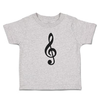 Toddler Clothes Musical Clef and Treble Note Symbol Toddler Shirt Cotton