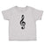 Toddler Clothes Musical Clef and Treble Note Symbol Toddler Shirt Cotton